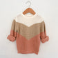 chevron sweater - pink