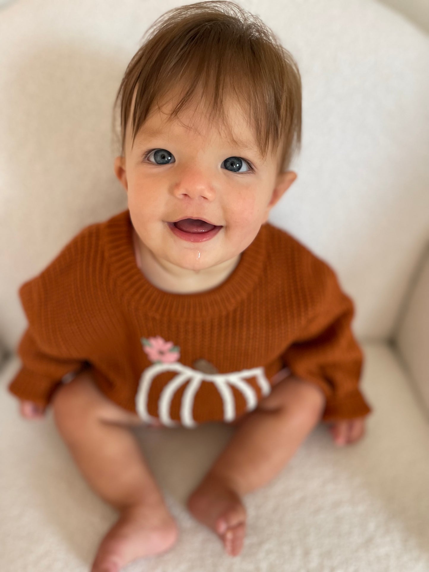 pumpkin sweater - brown