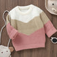 chevron sweater - pink