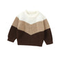 chevron sweater - brown