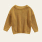 oversized knit sweater - mustard