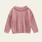 oversized knit sweater - pink