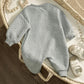 quilted onesie - gray