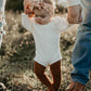 sweater onesie - white