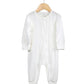 bamboo zip-up onesie - white