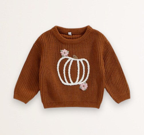 pumpkin sweater - brown