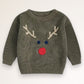 reindeer sweater - green