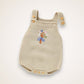 spring bouquet romper - tan