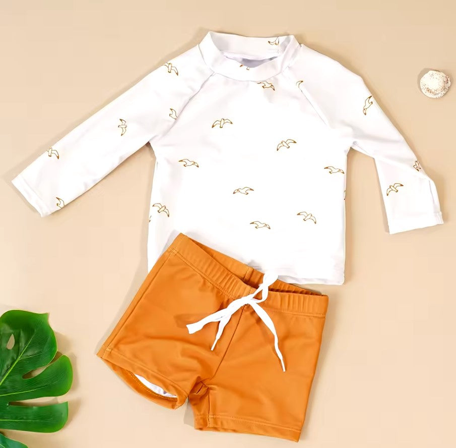 flying birds bathing suit