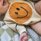 smiley onesie - beige