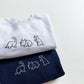 dino sweatshirt - gray