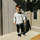 dino sweatshirt - gray