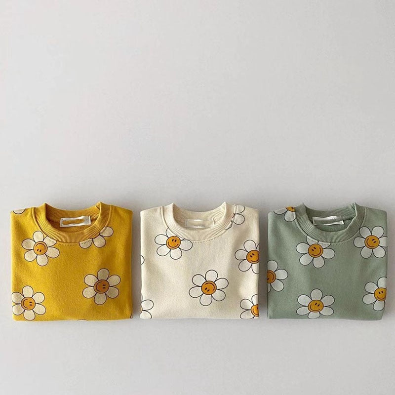 daisy sweatshirt - ivory