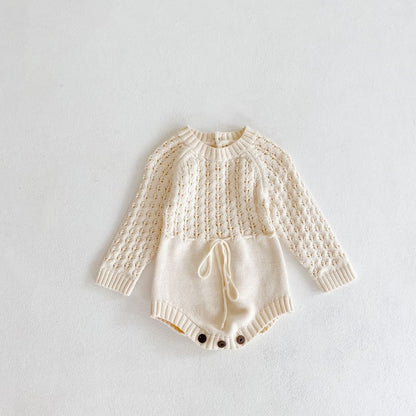 ivory knit romper